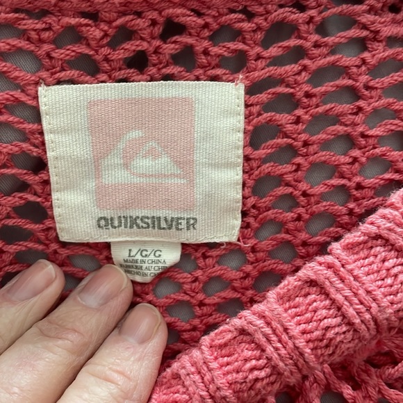 Cotton fishnet sweater with 3/4 length sleeves . - Picture 3 of 3